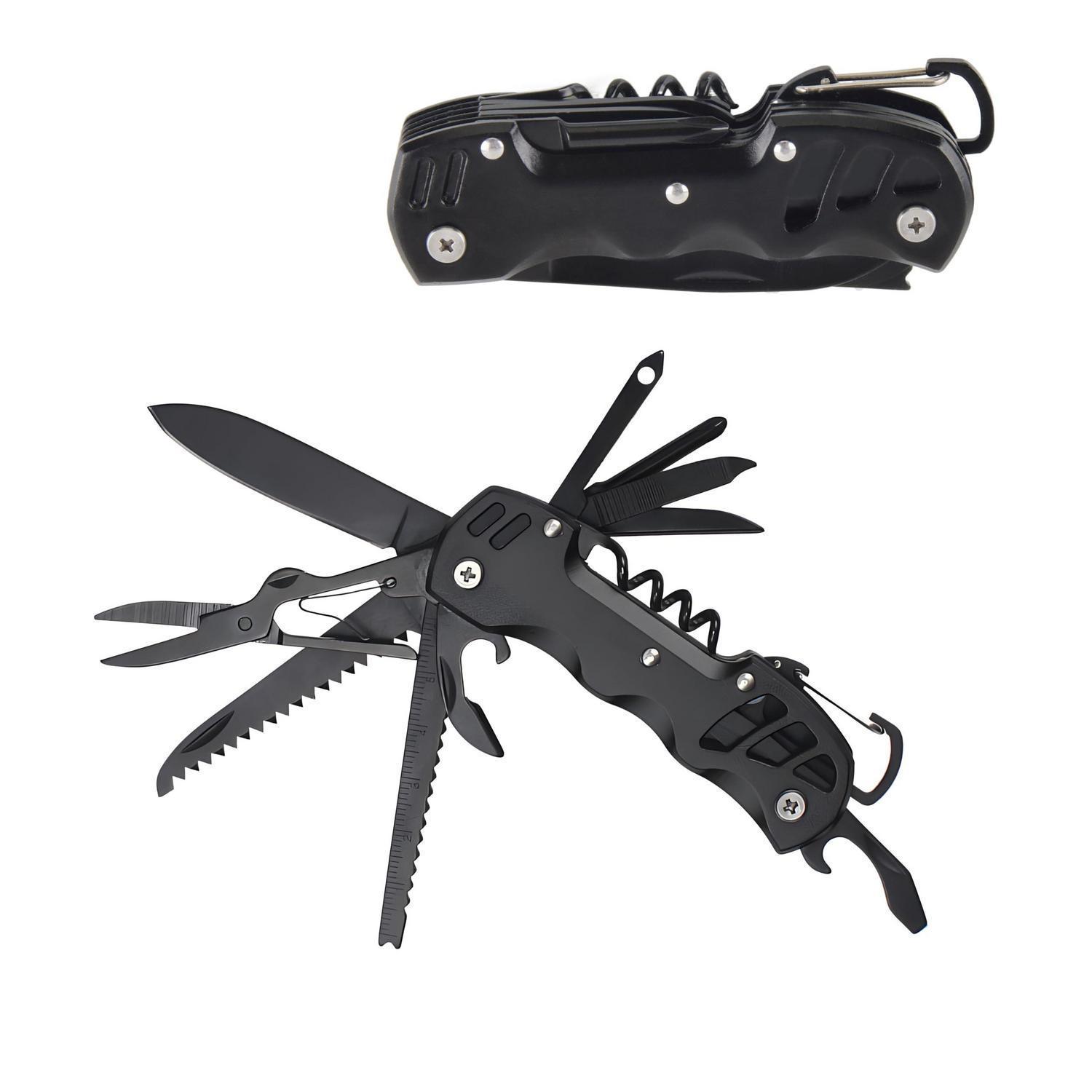 Multitool Taschenmesser 12-in-1 Mit Sicherheitsverriegelung Und Nylonscheide