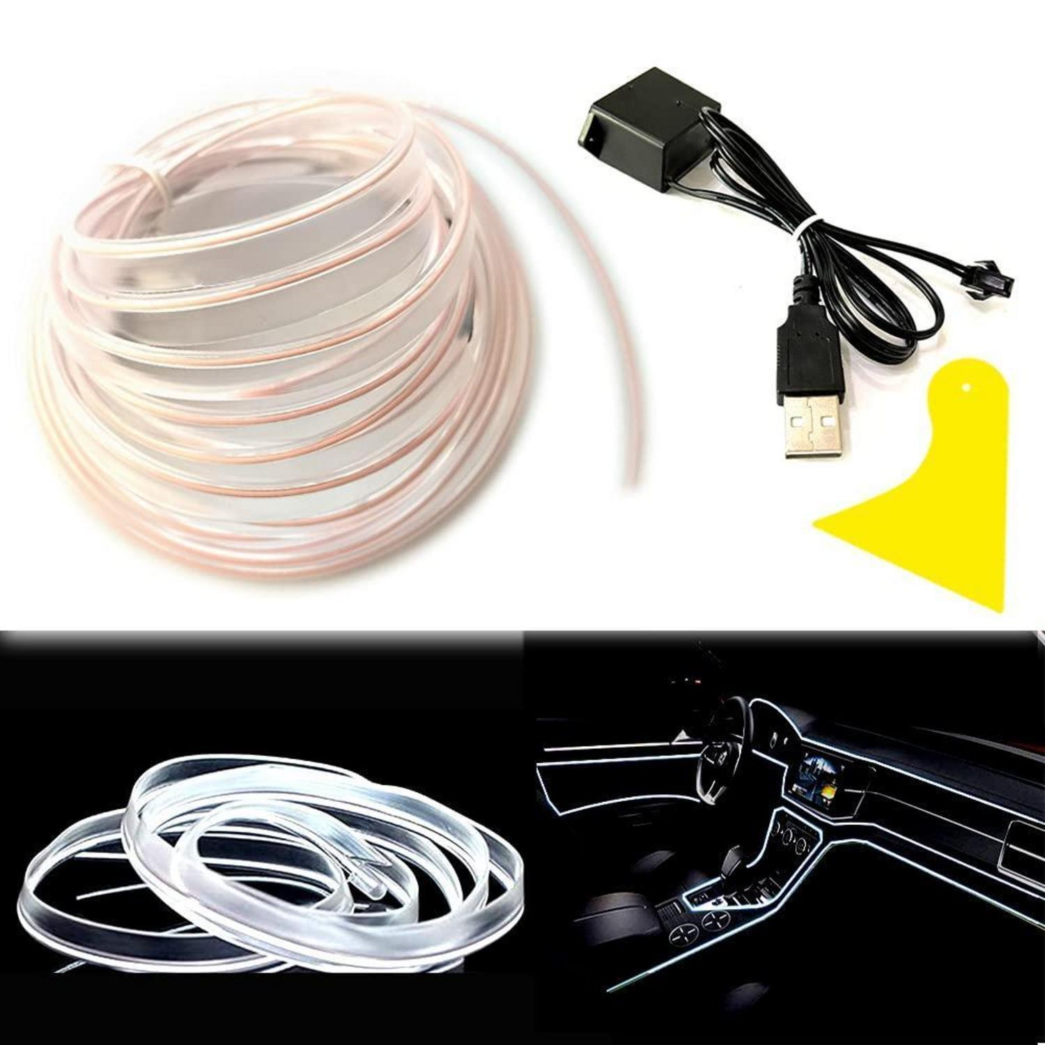 El-draht Weiß 5m Usb Neonröhre Für Auto & Innenraum Deko