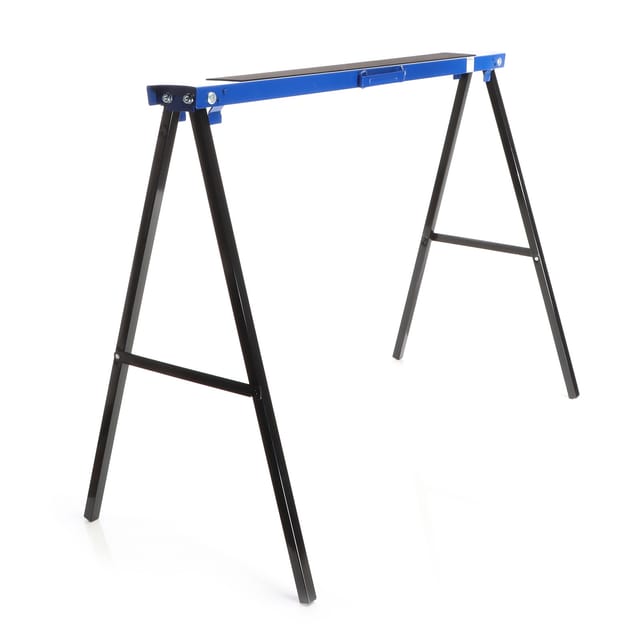 2x Klappbock aus Stahl 250 kg Traglast pro Paar, 2er Set Gerüstbock 995 x 480 x 785 mm, Arbeitsbock klappbar für Werkbank, Sägen, Garten etc.