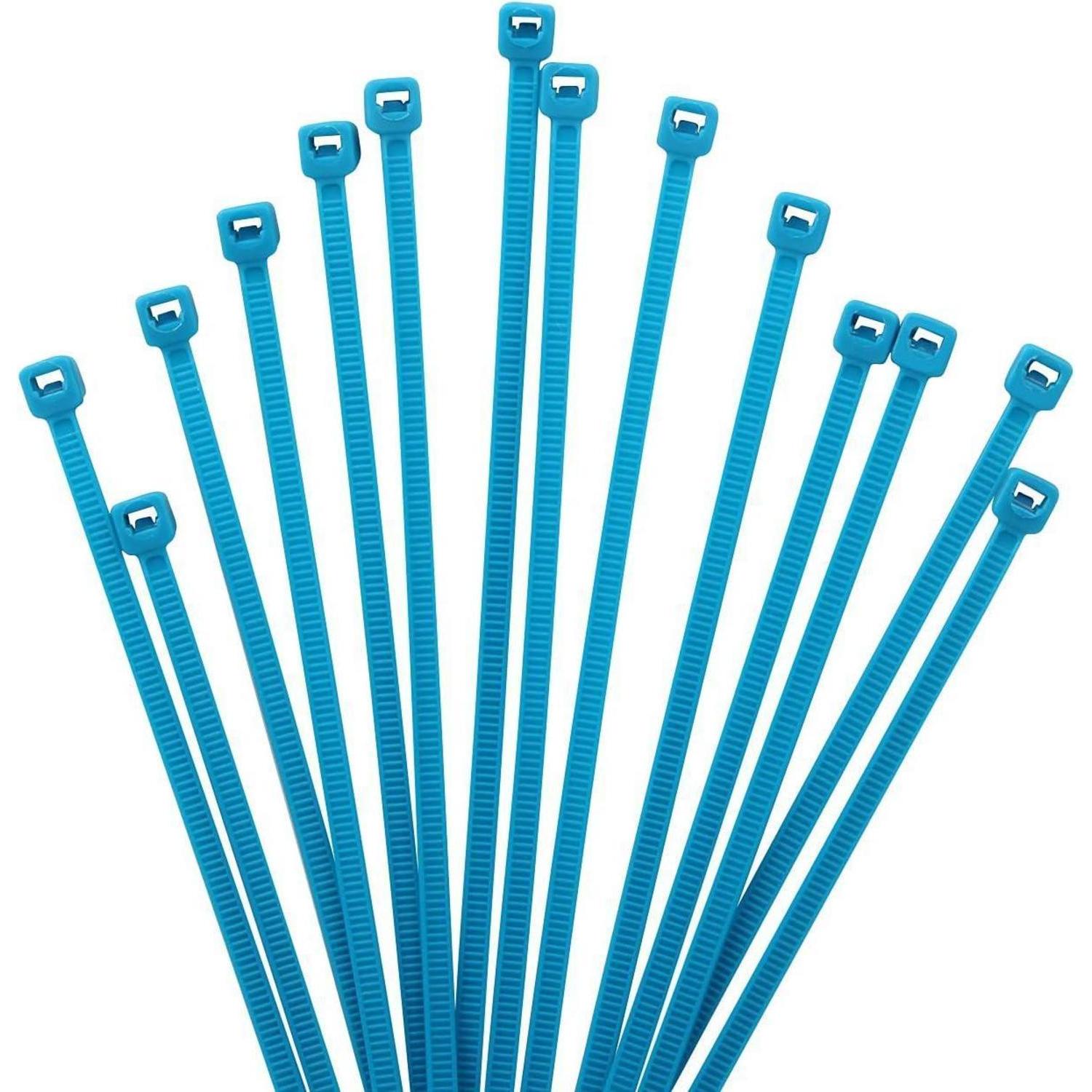 Kabelbinder 1000 Stück, 150mm X 2,5mm, Blau, 8,1 Kg Zugfestigkeit, Uv-beständig
