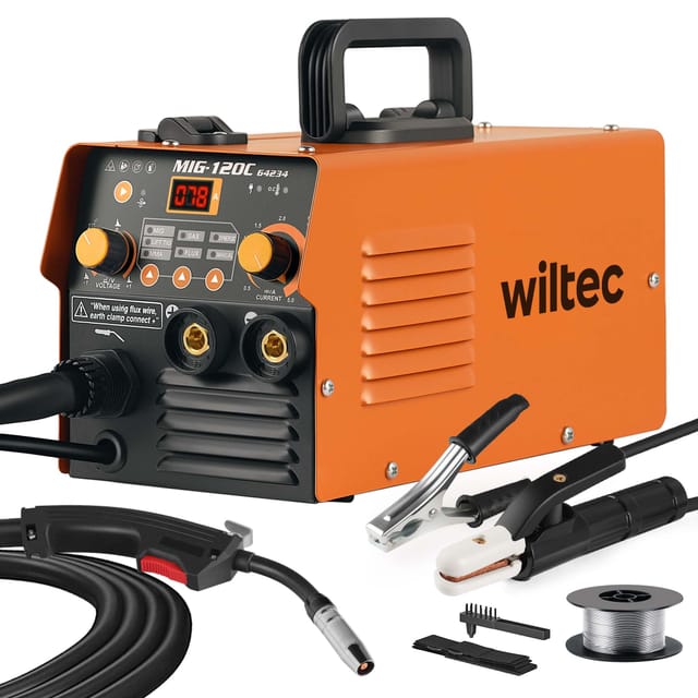 Igbt Schweißgerät mit digitales Anzeige 120A, Schweissgerät für mig, MMA/E-Hand, Flux/Fülldraht WIG/TIG-Schweißen fcaw - Xpotool