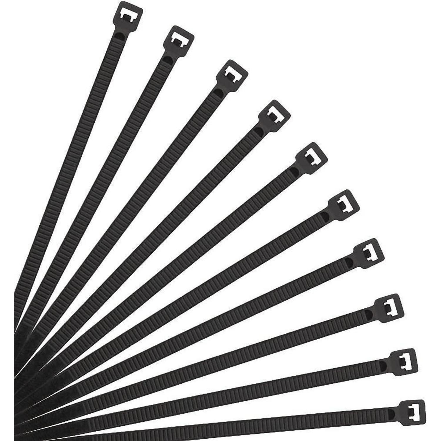 Kabelbinder 500 Stück Schwarz 300mm X 3.6mm Uv-beständig Zugfestigkeit 18,2 Kg