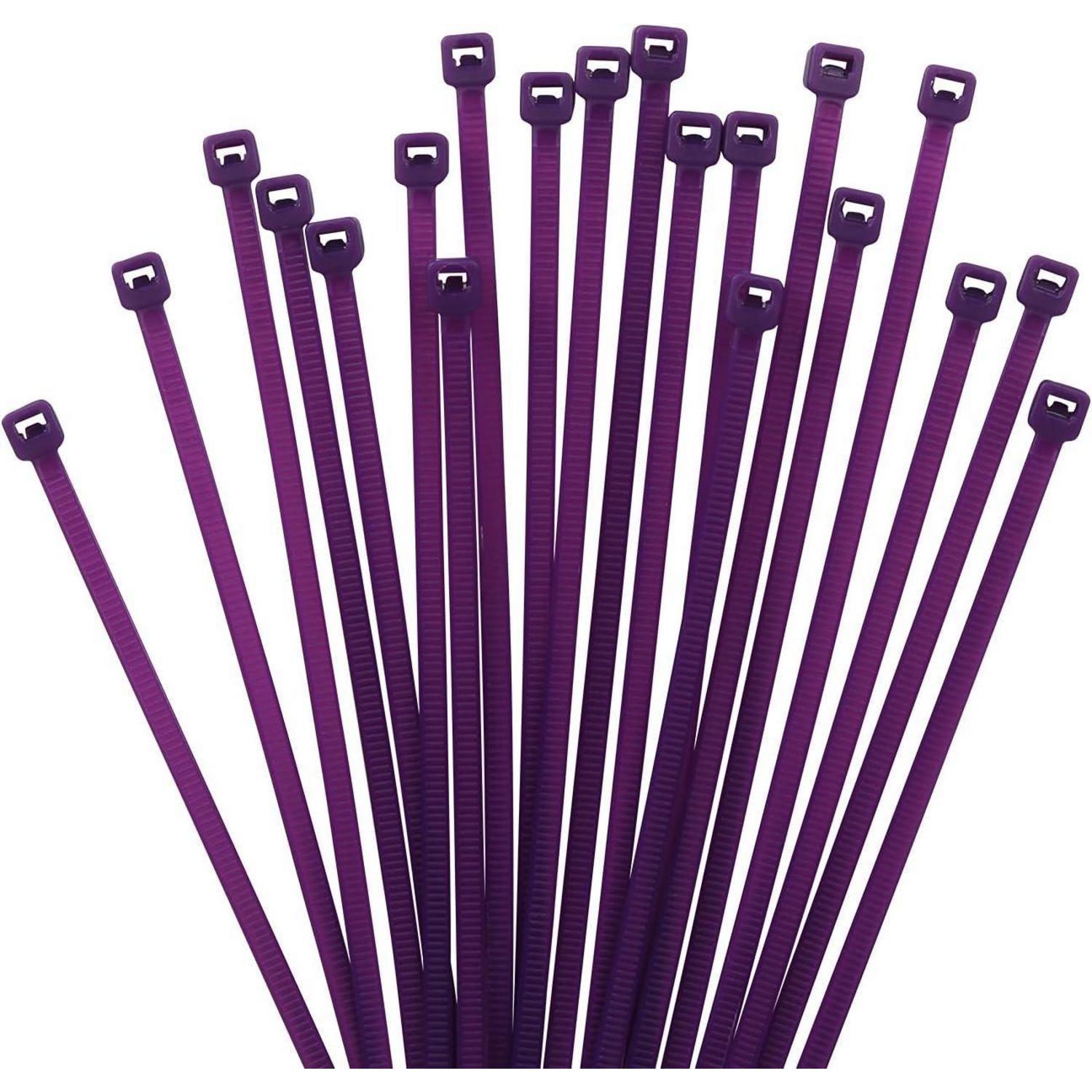 Kabelbinder 100mm X 2.5mm Lila, 1000 Stück, 8,1 Kg Zugfestigkeit