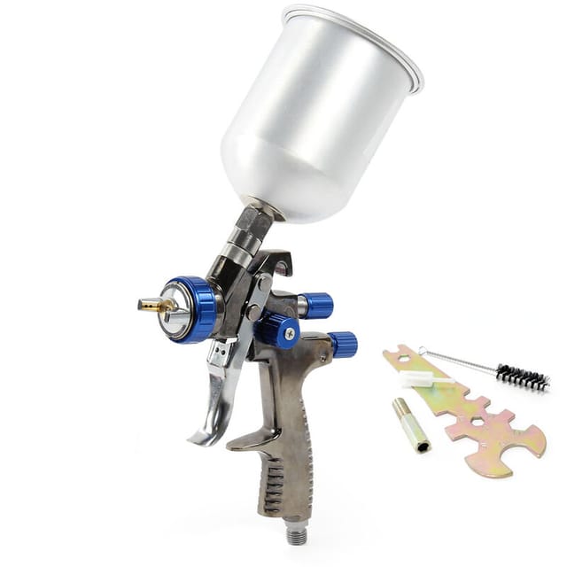 Lvlp Lackierpistole, 1,4 mm Düse, 500 ml Aluminium Becher, 100 mm Strahlbreite, Spritzpistole Sprühpistole Airbrushpistole - Xpotool