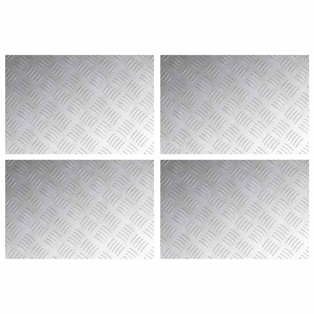 Maison Exclusive - Stufenmatten 4 Stk. 60 X 40 Cm Silber Aluminiu