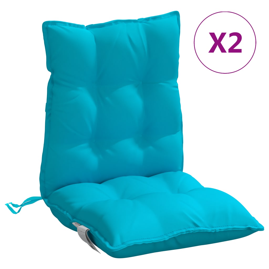 Maison Exclusive - Niedriglehner-auflagen 2 Stk. Türkis Oxford-ge