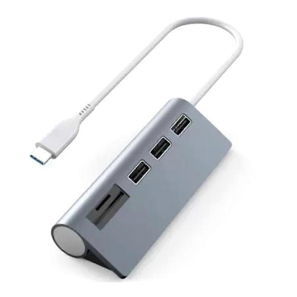 Usb-/sd-/tf-kartensteckplatz-hub Mit Typ-c-/usb-anschlüssen Für Computerzubehör, 5 Usb-2.0-anschlüsse Für Laptops Und Business-pcs. Ausführung: A