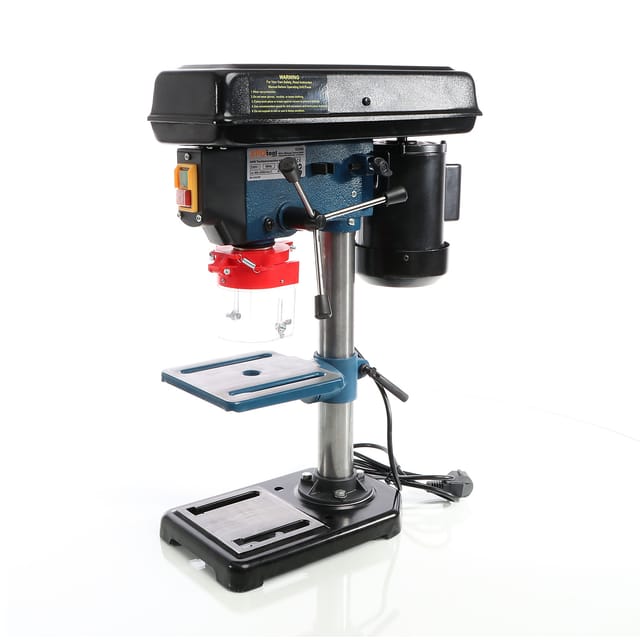 XPOtool Tischbohrmaschine 500 W, Standbohrmaschine mit Laser, 1,5-16 mm Bohrfutter und 500-2500 U/min, Säulenbohrmaschine Ständerbohrmaschine