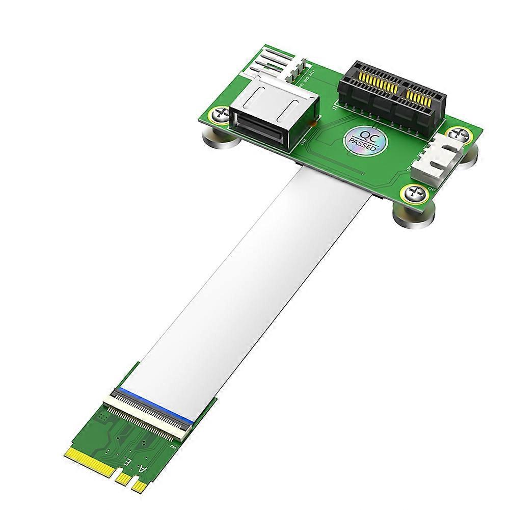 Ngff M.2 Key A/e Auf Pci-e Express 1x + Usb-erweiterungskarte Mit Emi-abschirmung Und Aluminiumfolien-fpc-kabel