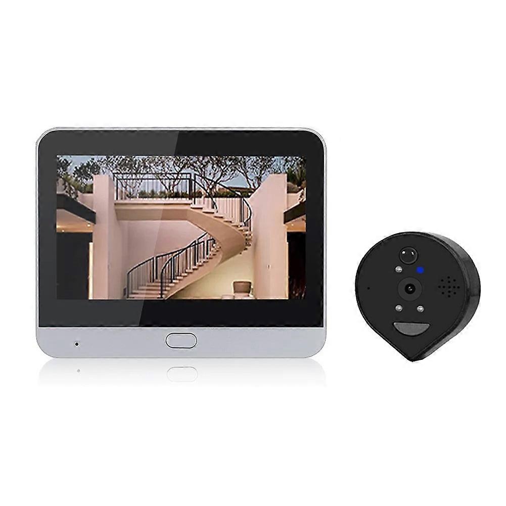 Tuya 3mp Video-türklingel Mit 4,3-zoll-bildschirm, Intelligenter Wlan-türkamera, Pir-bewegungserkennung Und Videoaufzeichnung