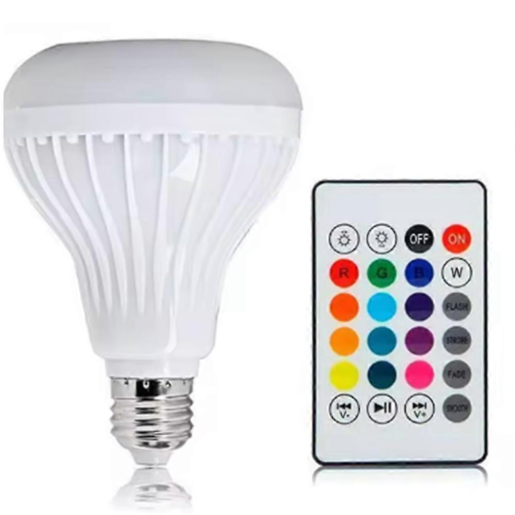 E27 Smart Rgb Led-lampe Mit Bluetooth-funkverbindung, Eingebautem Lautsprecher, Einstellbarer Helligkeit Und Fernbedienung.