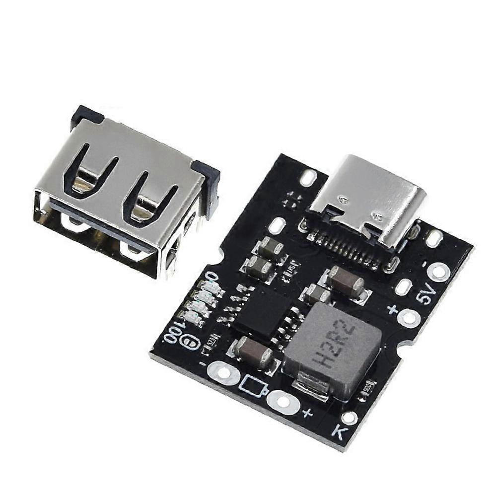 Usb-typ-c 5v 2a Aufwärts-spannungswandler, Leistungsmodul Mit Schutz Für Das Laden Von Lithium-akkus, Lötfreies Diy-ladegerät