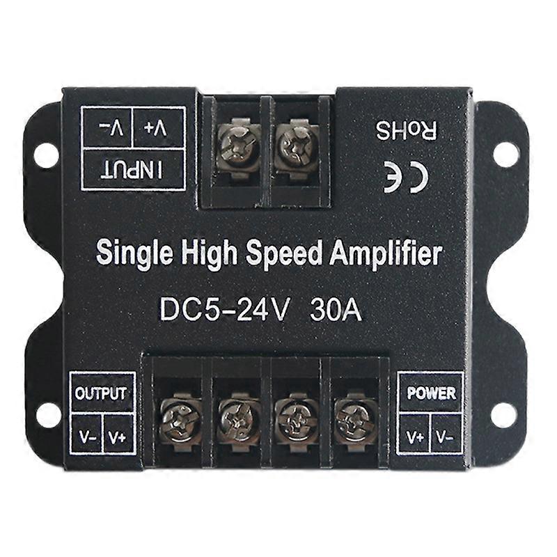 30a Dc5v-24v Led-streifenverstärker, Einzelner Hochgeschwindigkeitsverstärker Für Einfarbige Led-streifen, Leistungsverstärker-controller