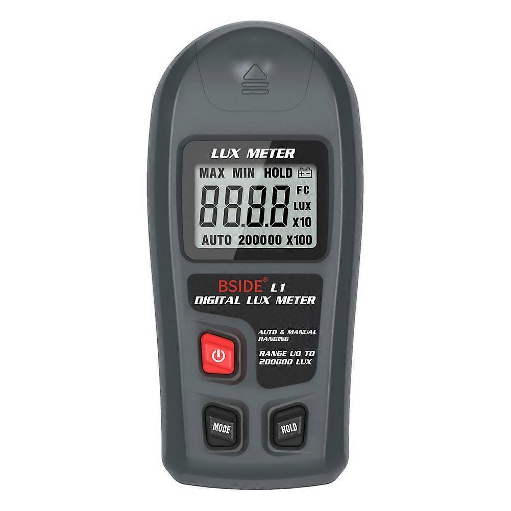 Bside L1 Digitales Luxmeter, 0–200.000 Lux Lcd-taschen-luxmeter, Lux/fc-messgerät, P-sensor, Lichtmesser
