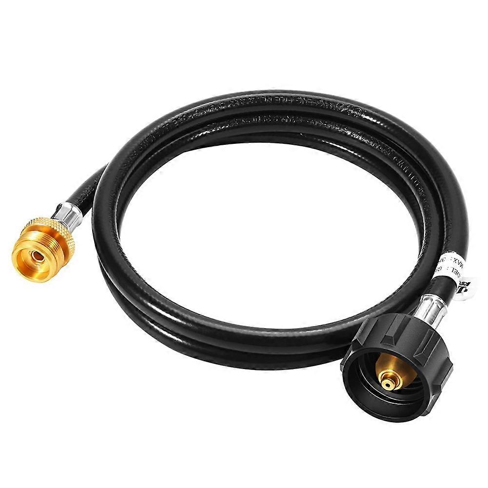 Qcc-adapterschlauch Für Propangasflaschen, 1,8 M Lang, Für Einfaches Anschließen (von 9 Kg Auf 0,5 Kg). Ideal Zum Kochen Im Freien Und Beim Camping.