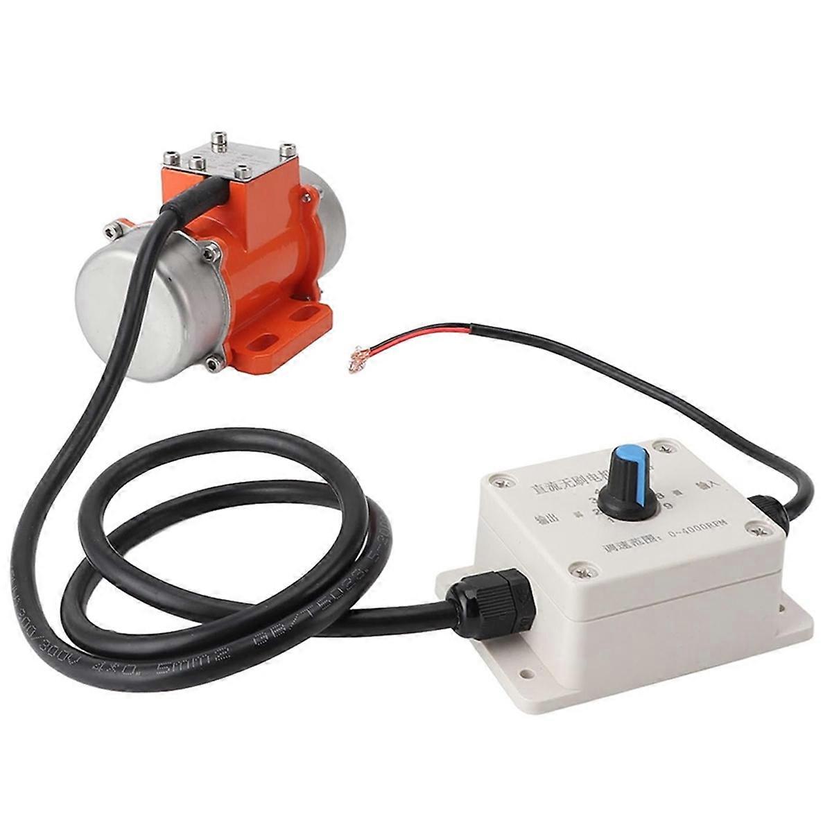 12-v-vibrationsmotor Aus Aluminiumlegierung, 4000 U/min, Einstellbare Drehzahl, Bürstenlos, Gleichstrom, Für Beton (15 W)