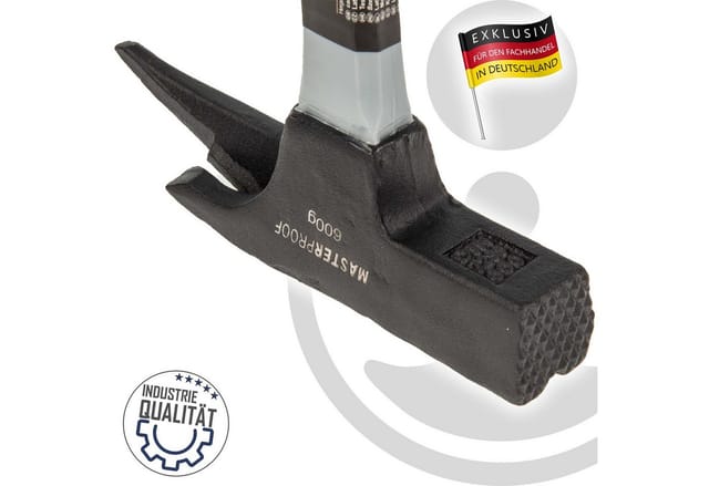 Masterproof Professional - Profi - Latthammer 600 Gramm, Fiberglas din 7239, 320 mm