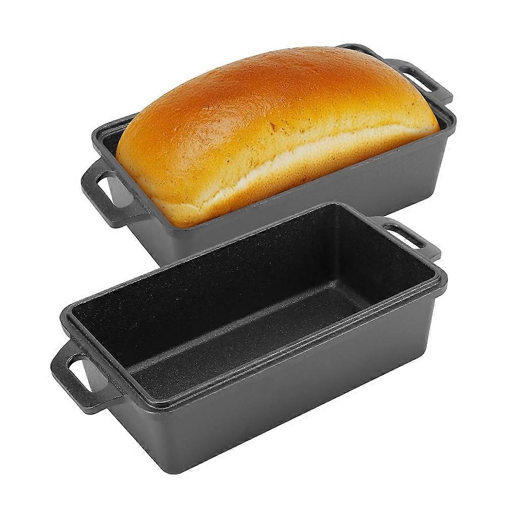 Gusseiserne Brotbackform Mit Deckel – Brotbacken – Gleichmäßige Wärmeverteilung Für Selbstgebackenes Brot, Kuchen Und Hackbraten