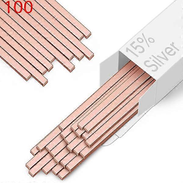 100 Lötstäbe, Kupferplattierte Phosphor-schweißstäbe Für Die Klima-, Kälte-, Kühlhaus- Und Hlk-industrie