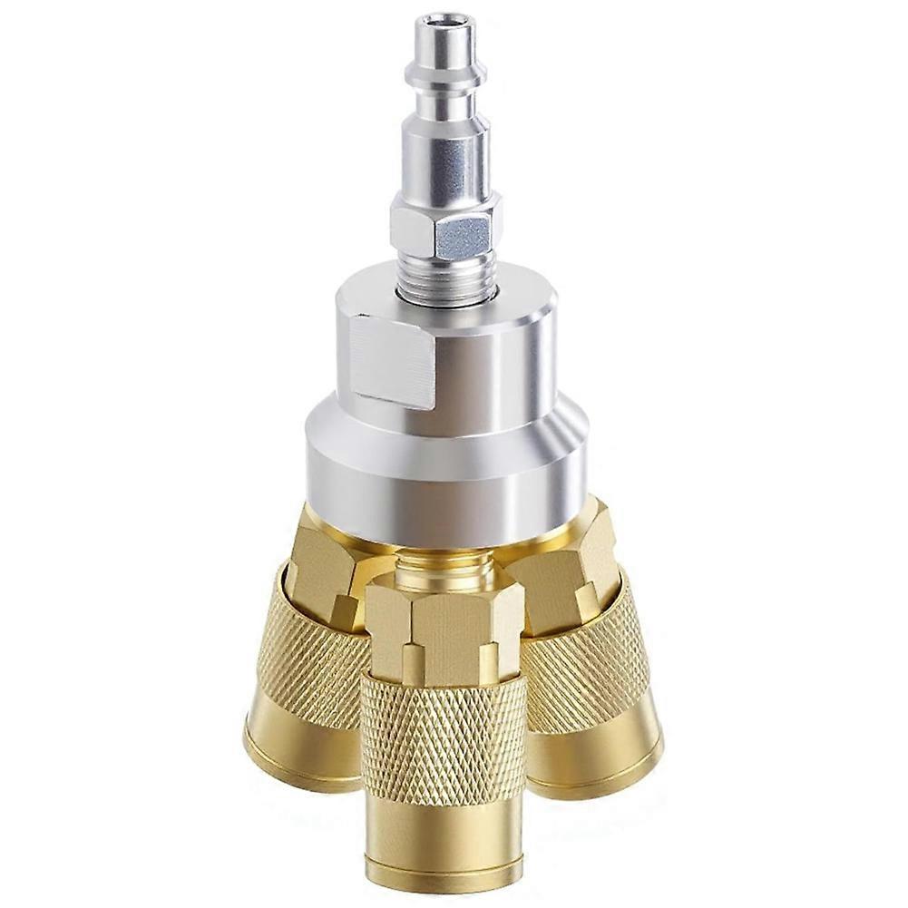 3-wege-luftverteiler 1/4" Npt, Messing-luftschlauchverschraubungen, Industriearmatur, Kompressorverteiler