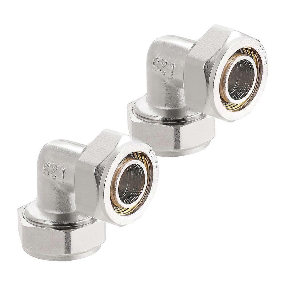 3/4"-winkel-druckluftschlauchverschraubungen (2 Stück), Vernickeltes Messing, 200 Psi, Für Werkstatt/garage (druckluft)