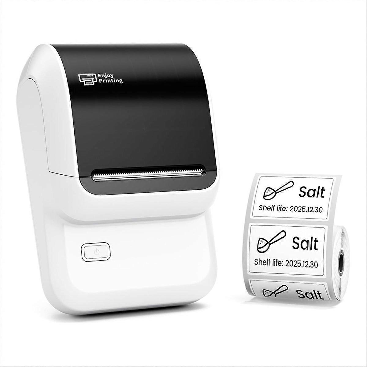 Etikettendrucker, Bluetooth-etikettendrucker Kompatibel Mit Mobiltelefonen Und Computern, Tragbarer, Tintenloser Etikettendrucker Für B-adressen