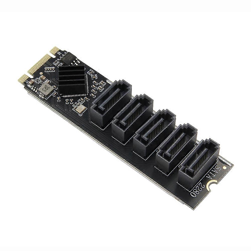 M.2 Ngff B-key Auf Sata-adapter, Sata-port-multiplikator, Sata3 6 Gbit/s M.2 Auf 5-port-ssd-erweiterungskarte, Jmb585-chip