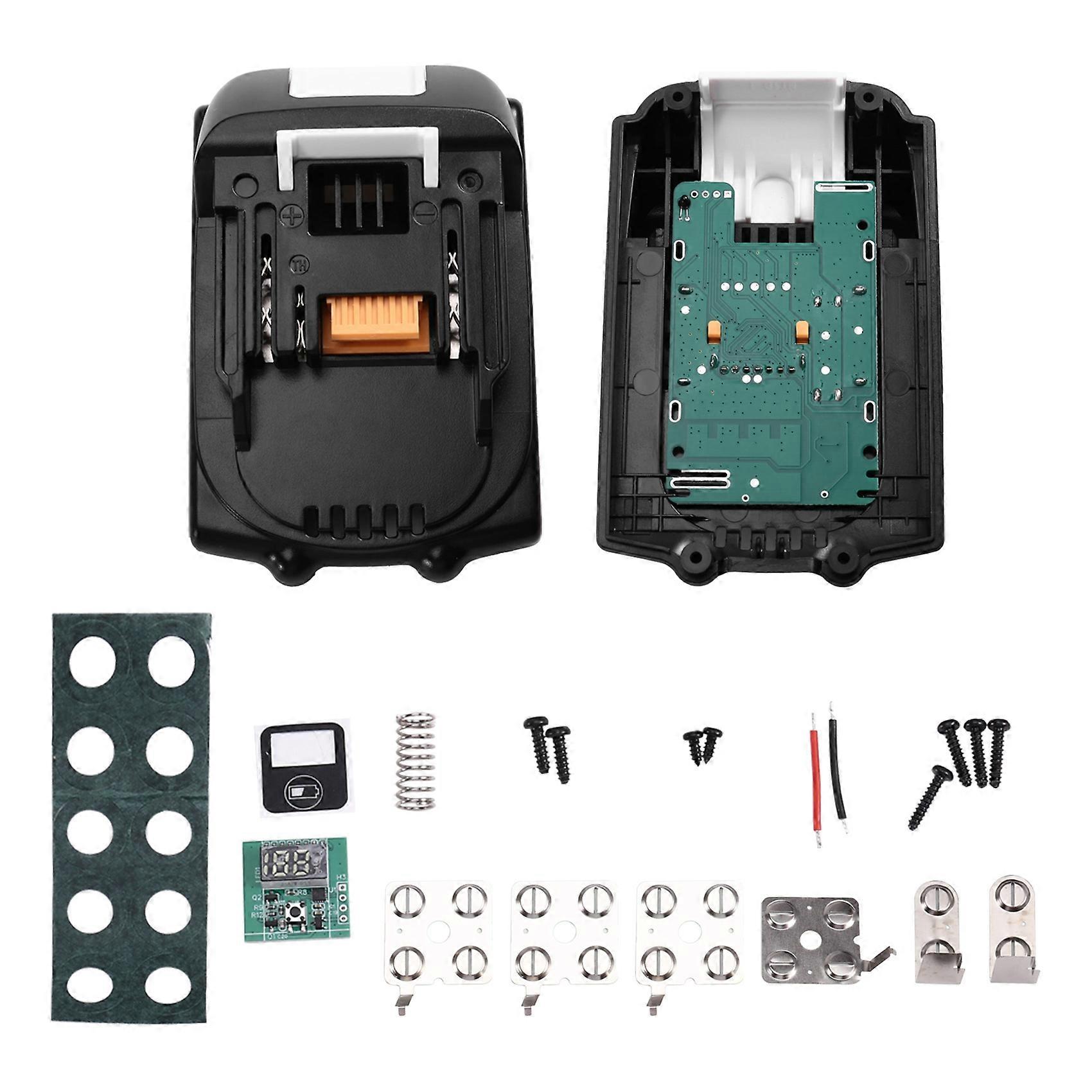 Bl1830 Li-ion-akkugehäuse Mit Ladeschutzschaltung Und Digitaler Led-anzeige Für Makita 18v 6,0ah