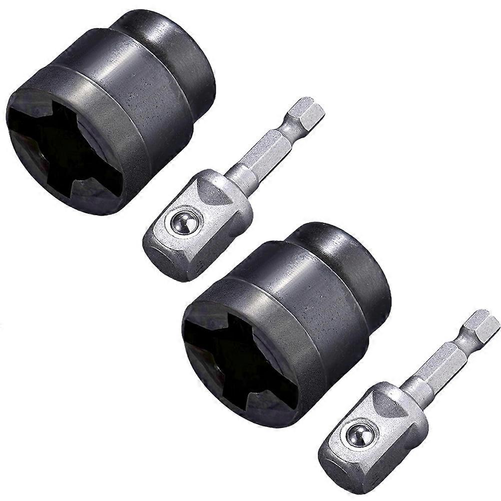 Robuster Scherenwagenheber-steckschlüsseladapter Für Die Kfz-wartung, Rostbeständig Und Langlebig, 2er-pack