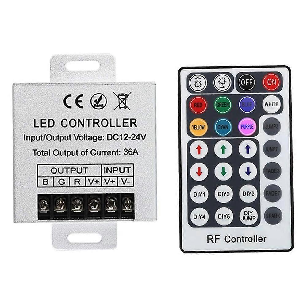 Rgb-led-fernbedienung Mit 28 Tasten Für 3528/5050 Smd Rgb-led-streifen. Stromversorgung: 12 V Dc, 36 A.