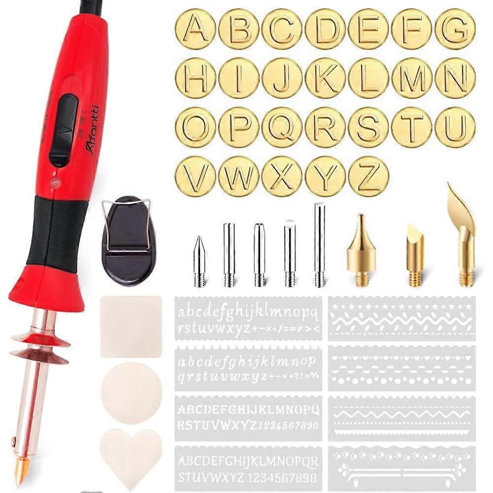Professionelles Pyrographie-werkzeug, Pyrographie-stift-set, 26 Buchstaben, Einstellbare Temperatur, Für Kreative Hobbys, Us-stecker.