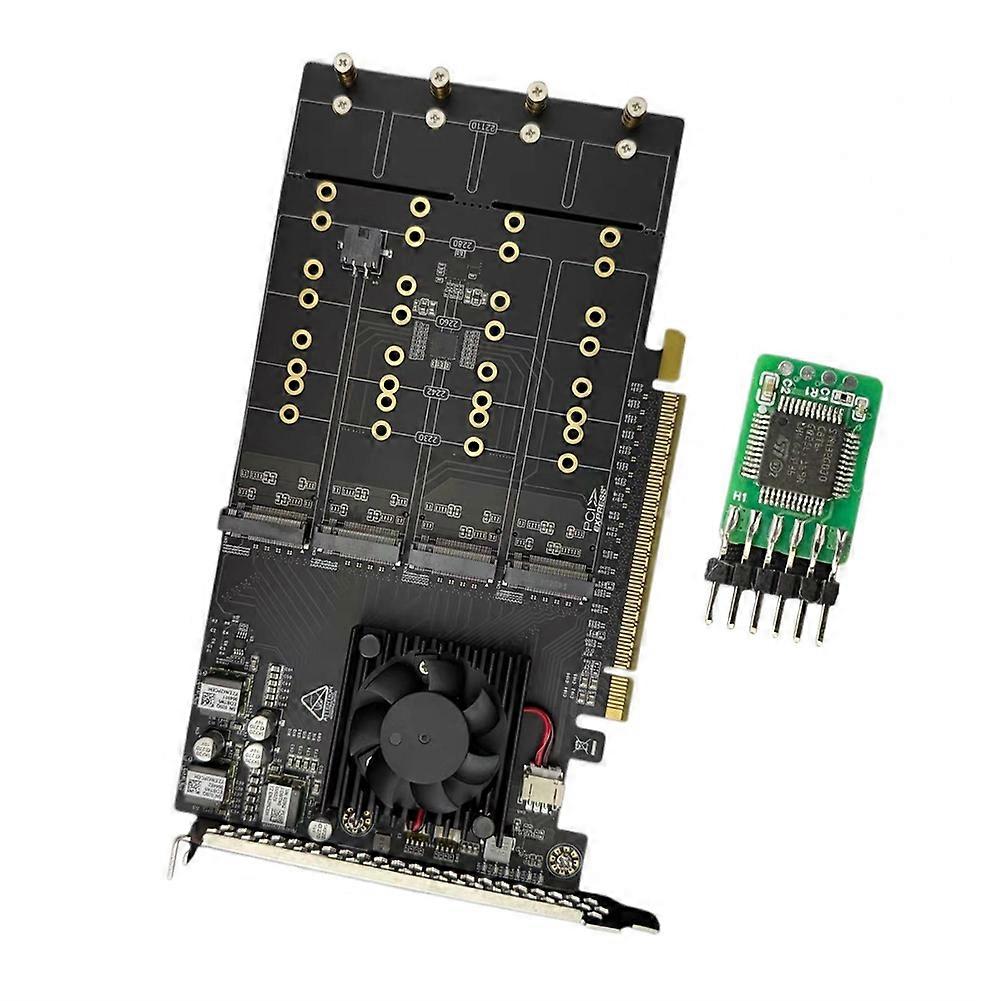 Split-free Plx8749 U.2 Ssd Gpu Extension Pcie Adapterkarte Ohne Laufwerk, Mit Modulen