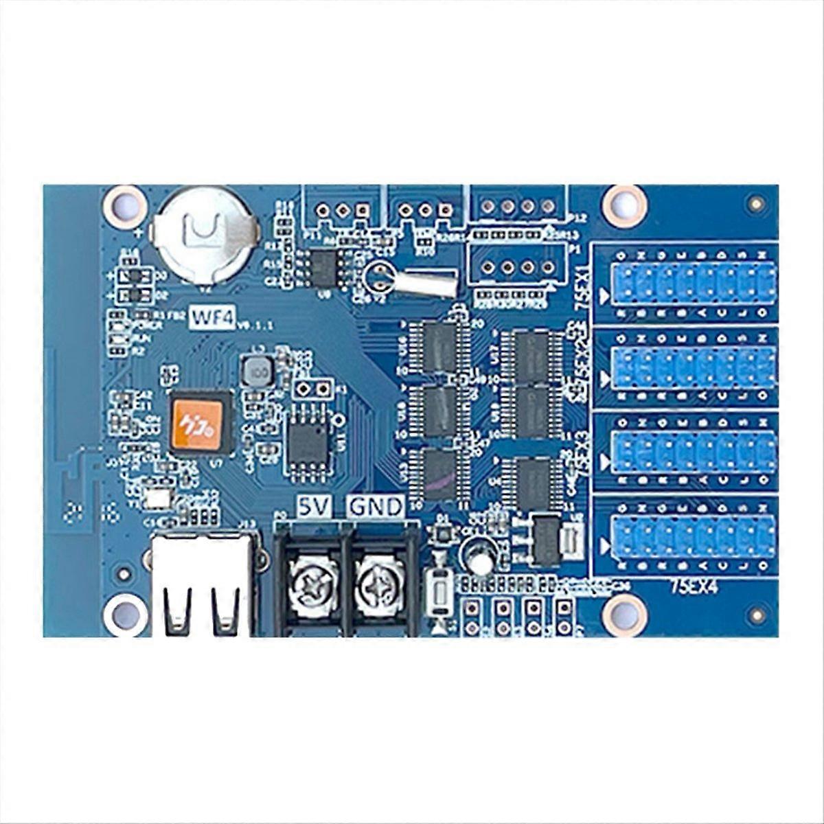Hd-wf4 Rgb Hub75 Farbcontroller, Led-bildschirm Mit Pixelanimation, Dynamischer Anzeige, Wlan- Und Usb-anschluss. Steuerplatine Für Digitale Led-anzeige.