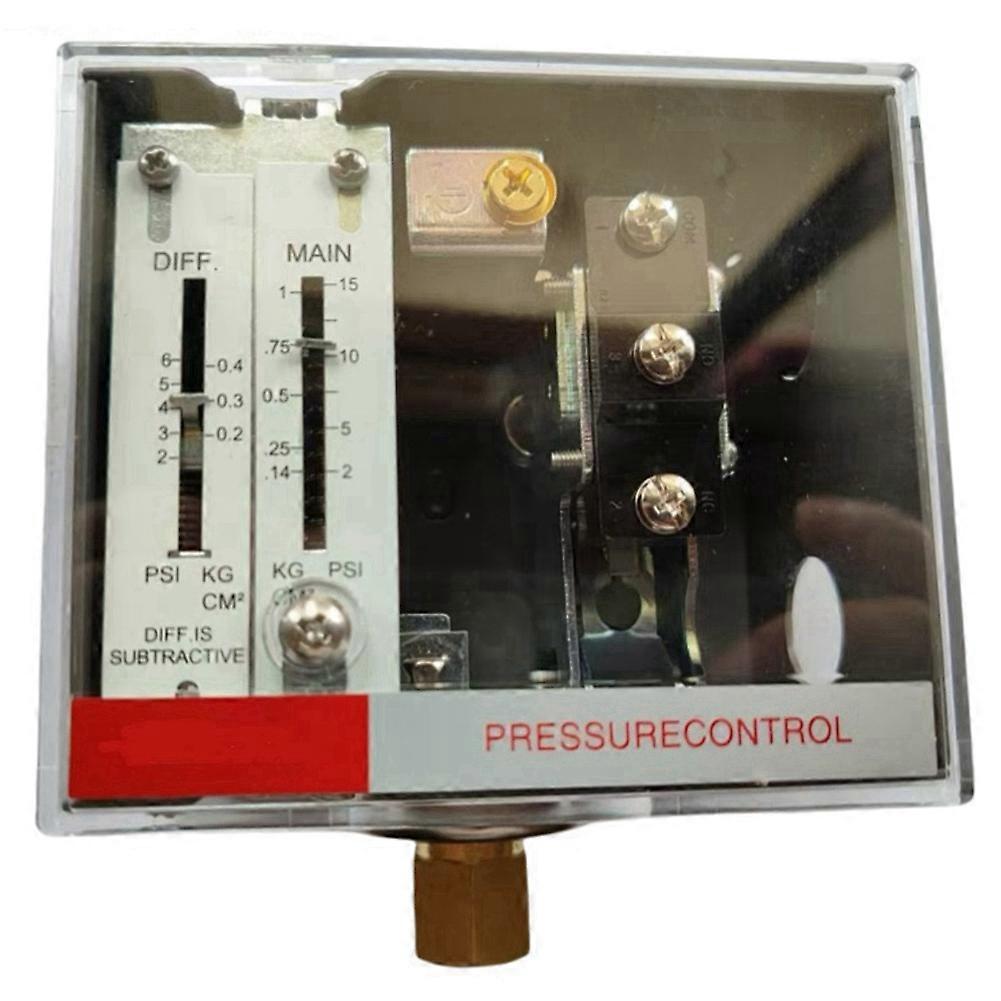 Spdt-druckschalter Für Dampfkessel, Einstellbarer Differenzdruck, 1/4"-npt-anschluss, 15–100 Kpa