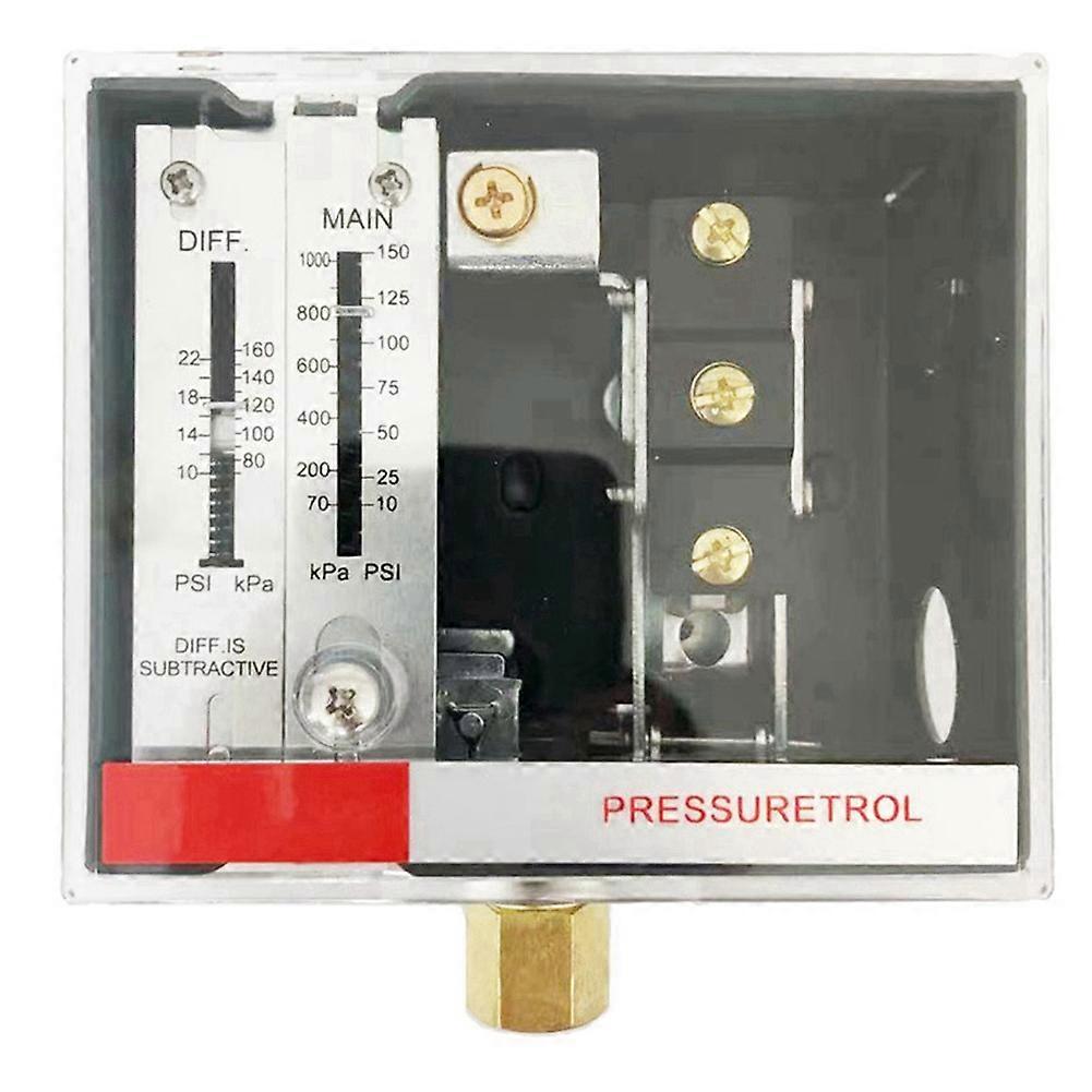 Spdt-druckschalter Für Dampfkessel, Einstellbarer Differenzdruck, 1/4"-npt-anschluss, 70–1035 Kpa