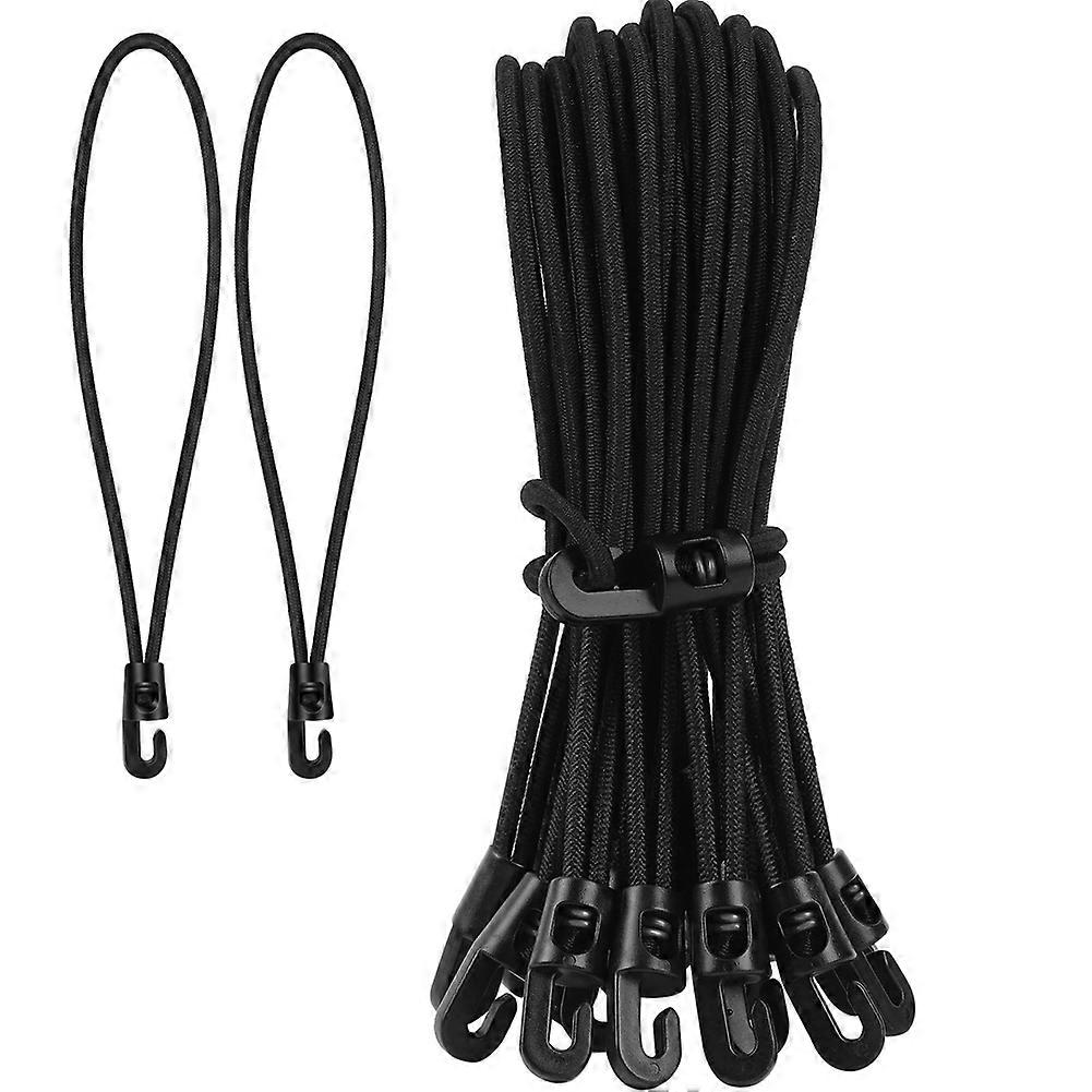 Elastische Kordel Mit Haken, 20er-packung, Dehnbar Mit Haken, 25 Cm, Multifunktionales Gummiseil, Für Zelte, Netze, Camping