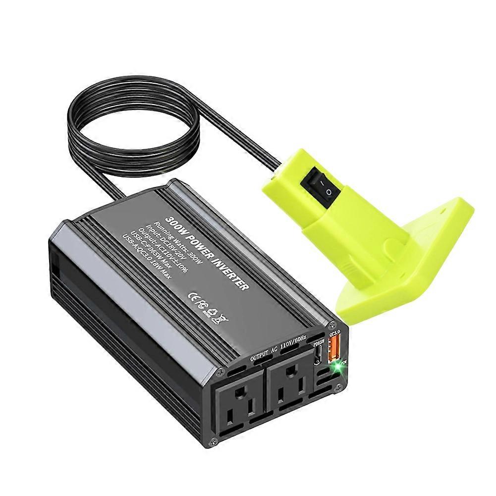 300-w-kfz-wechselrichter Für Ryobi-li-ion-akkus, Pd65w-usb-a-wechselrichter Typ C Für Den Außenbereich, 18-w-powerstation-generator