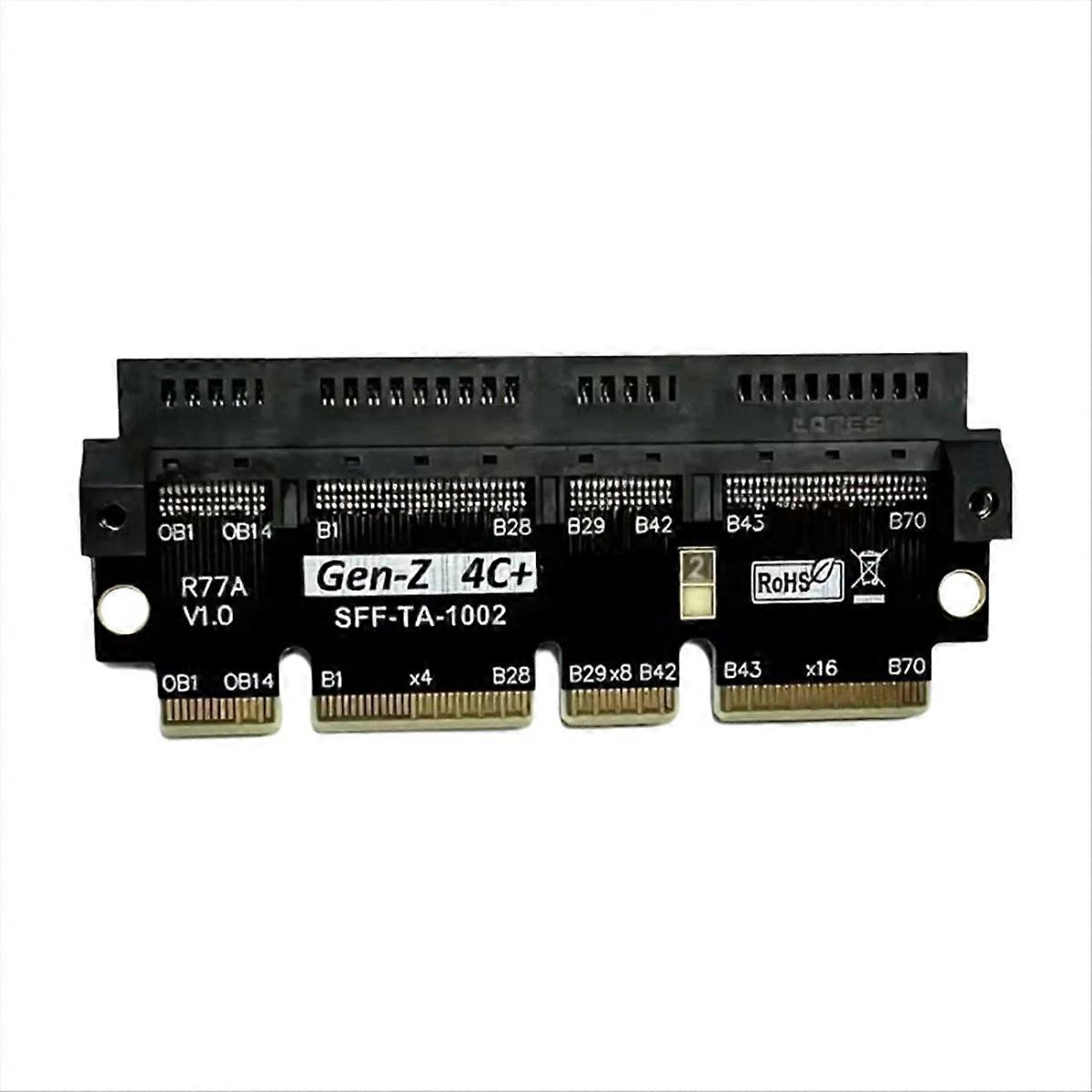 Pcie 5.0 X16 Zu Gen-z 4c+ Edsff 4c+ Adapterkarte Mit Erweiterten Test- Und Schutzfunktionen, Kompatibel Mit Gen5 Pci-e 5.0 512 Gbit/s