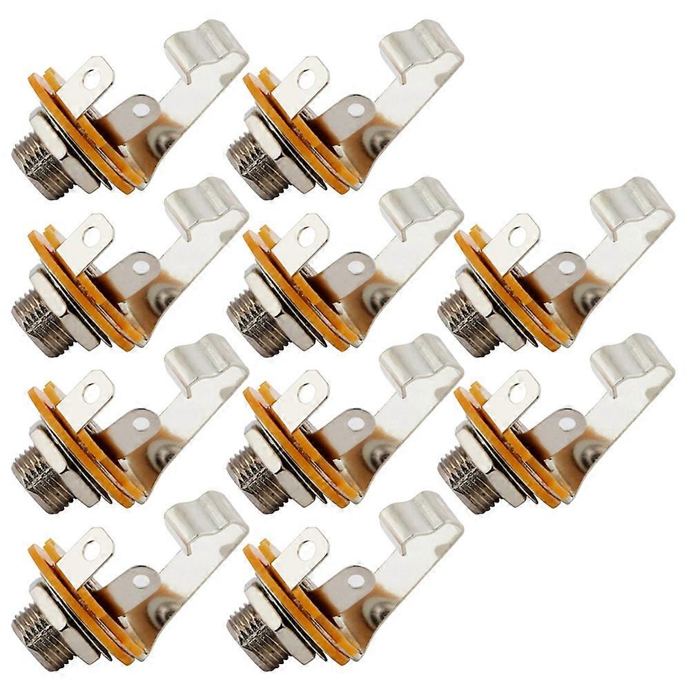 Packung Mit 10 Mono-6,35-mm-klinkensteckern (1/4 Zoll) Für Mikrofon-ein- Und Ausgänge Von E-gitarren Und E-bässen.