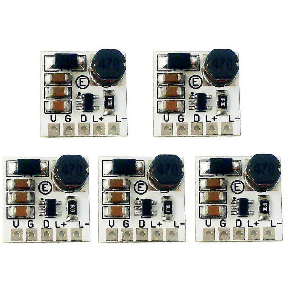 Hb Step-down Led-treibermodul 5-27v Dc 350ma Mit Einstellbarem Pwm-controller Und Konstantstrom-dc-dc-abwärtswandler (5er-pack)