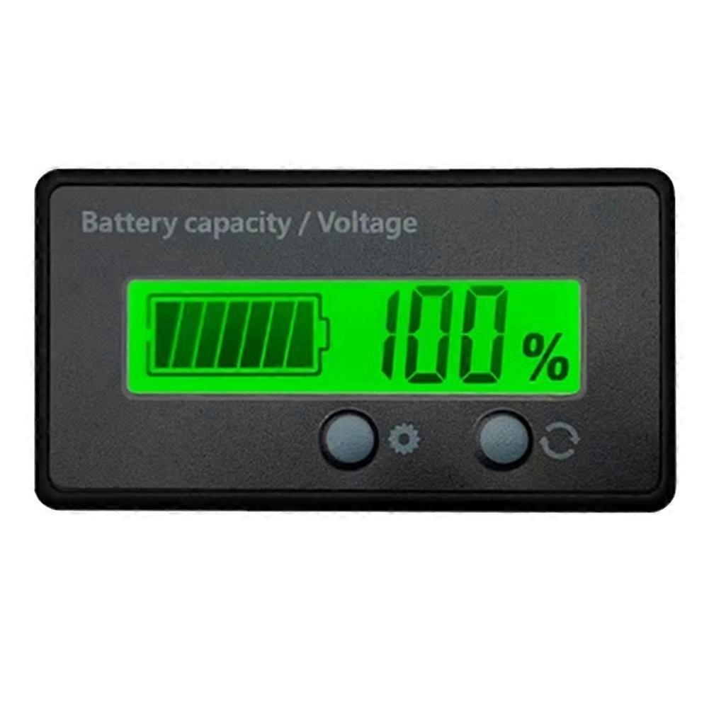 Digitales Led-voltmeter, Spannungsprüfer Für Blei-säure-, Lifepo4- Und Lithium-batterien, Kapazitätsanzeige 12 V/24 V/36 V/48 V