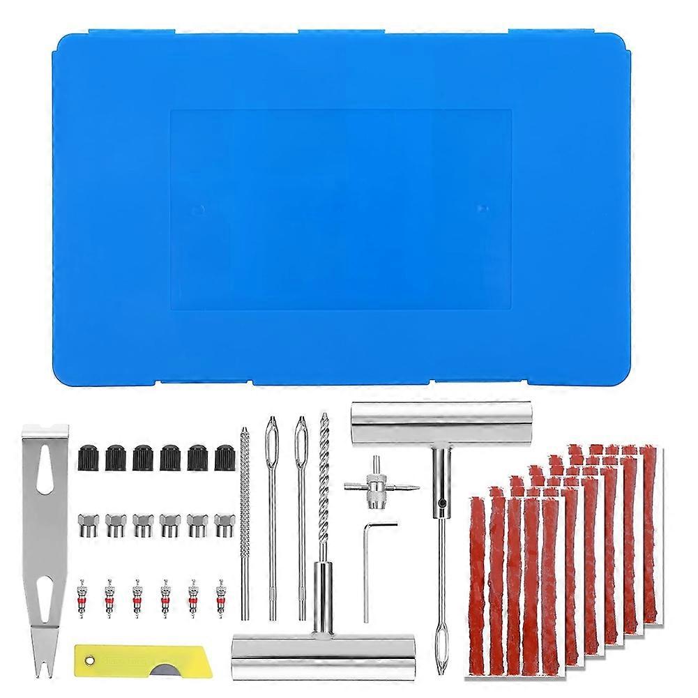 Universelles 58-teiliges Reifenreparaturset, Einfach Zu Bedienen Und Gut Verpackt, Ideal Für Notfallsituationen.