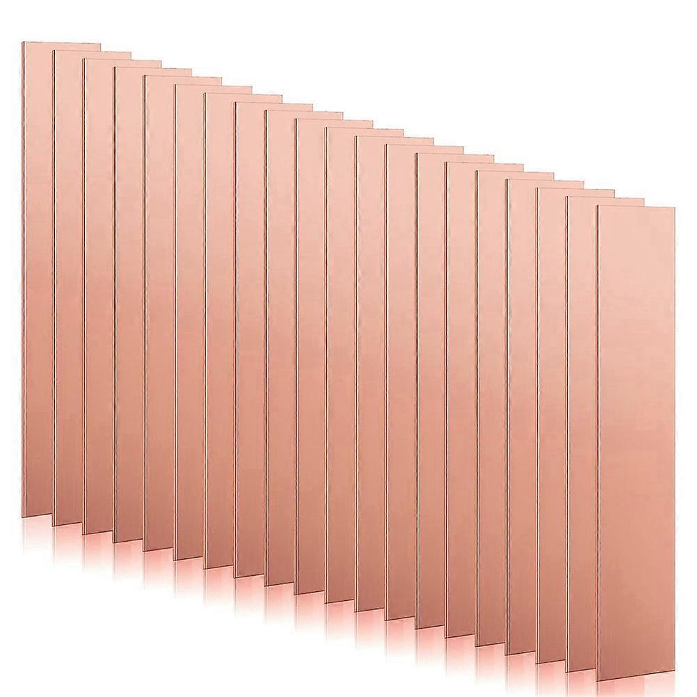 Packung Mit 25 Reinen Kupferanodenblechen Für Galvanisierung Und Plattierung, Kupferelektrodenstreifen 0,04" X 1" X 6