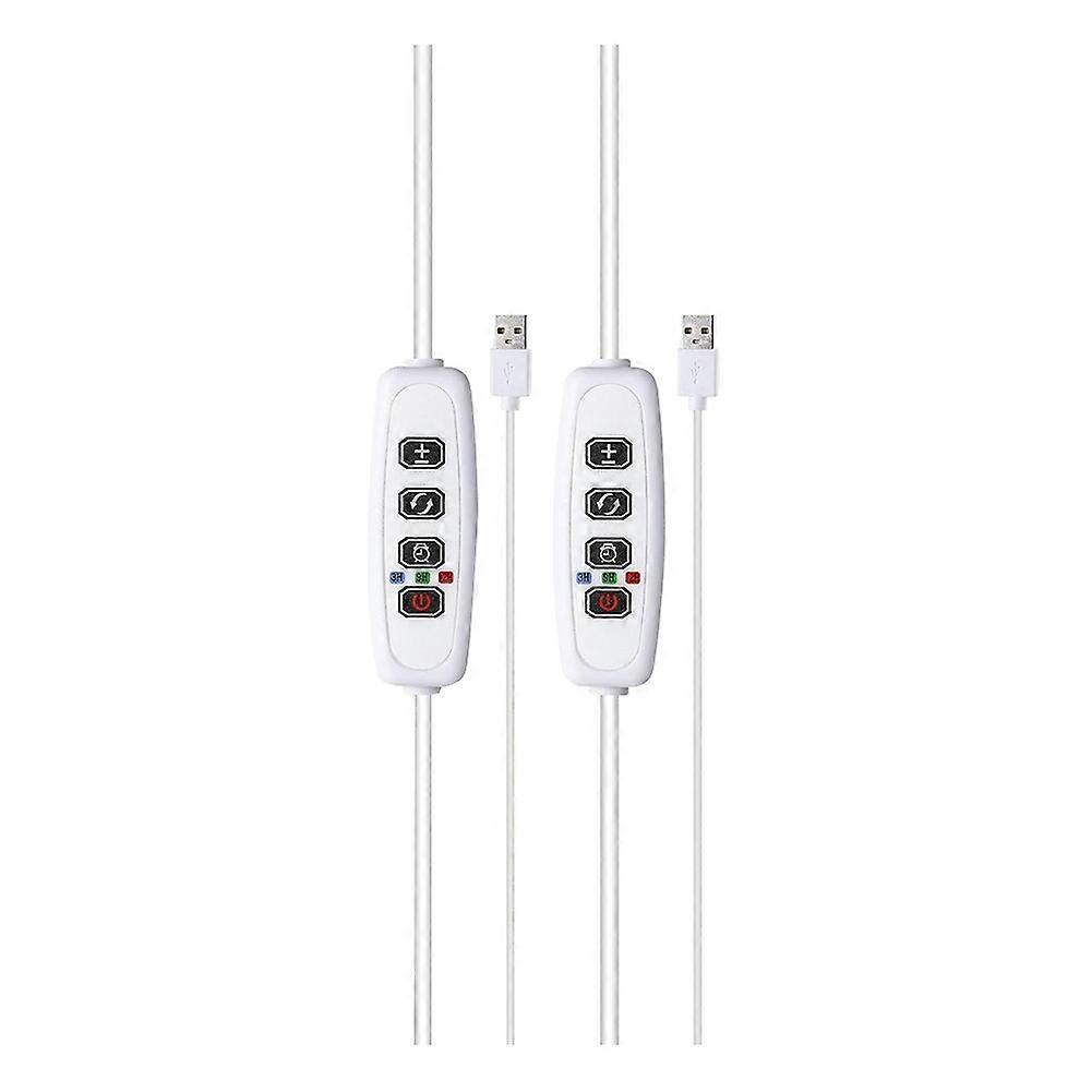 Ringförmige Pflanzenlampe Für Kleine Zimmerpflanzen, Vollspektrum-led In Warmweiß Und Weiß, Höhenverstellbar Mit Adapter