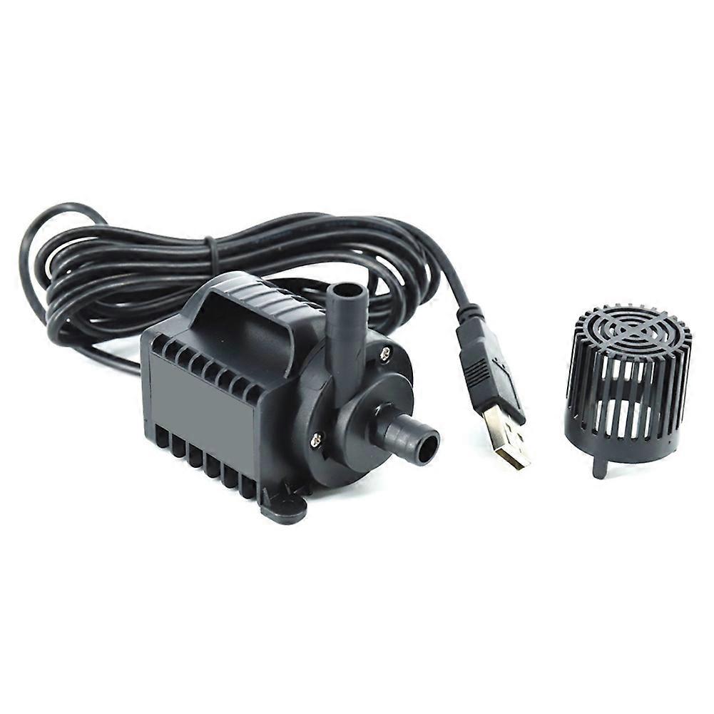 5-v-tauchwasserpumpe, Fördermenge 0–600 L/h, Kleine Springbrunnenpumpe, 8 Einstellbare Geschwindigkeiten, Förderhöhe 0–2,2 M, Usb-ladeanschluss Für Schwimmbäder