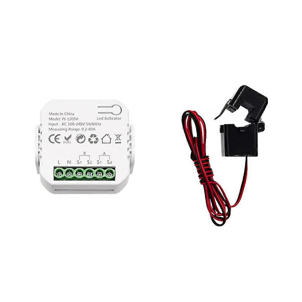 Tuya Zigbee Smart Switch: Leistungs-, Spannungs- Und Strommesser, App Zur Echtzeit-verbrauchsüberwachung (1 Ct)