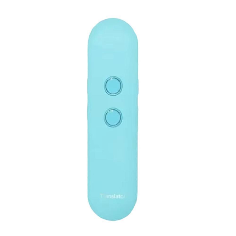 T4 Tragbarer, Kabelloser Smart-übersetzer, Echtzeit-zwei-wege-sprachübersetzung, Mehrsprachige Bluetooth-app, Blau