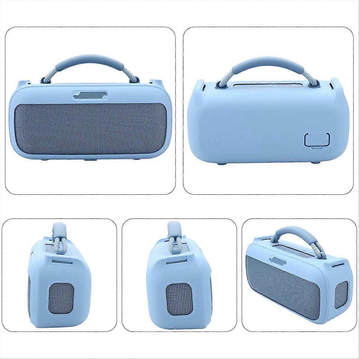 Silikonhülle Für Soundlink Max-lautsprecher, Tragetasche Mit Schultergurt, Blau
