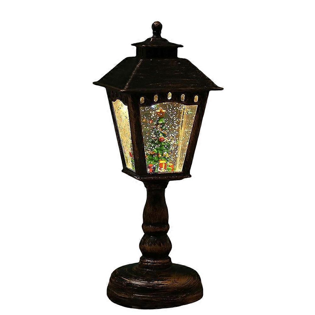 Weihnachtsdekoration Kristall-nachtlicht Weihnachtsschmuck Tischlampe Weihnachtsdekoration Für Zuhause Schwarz Und Gold