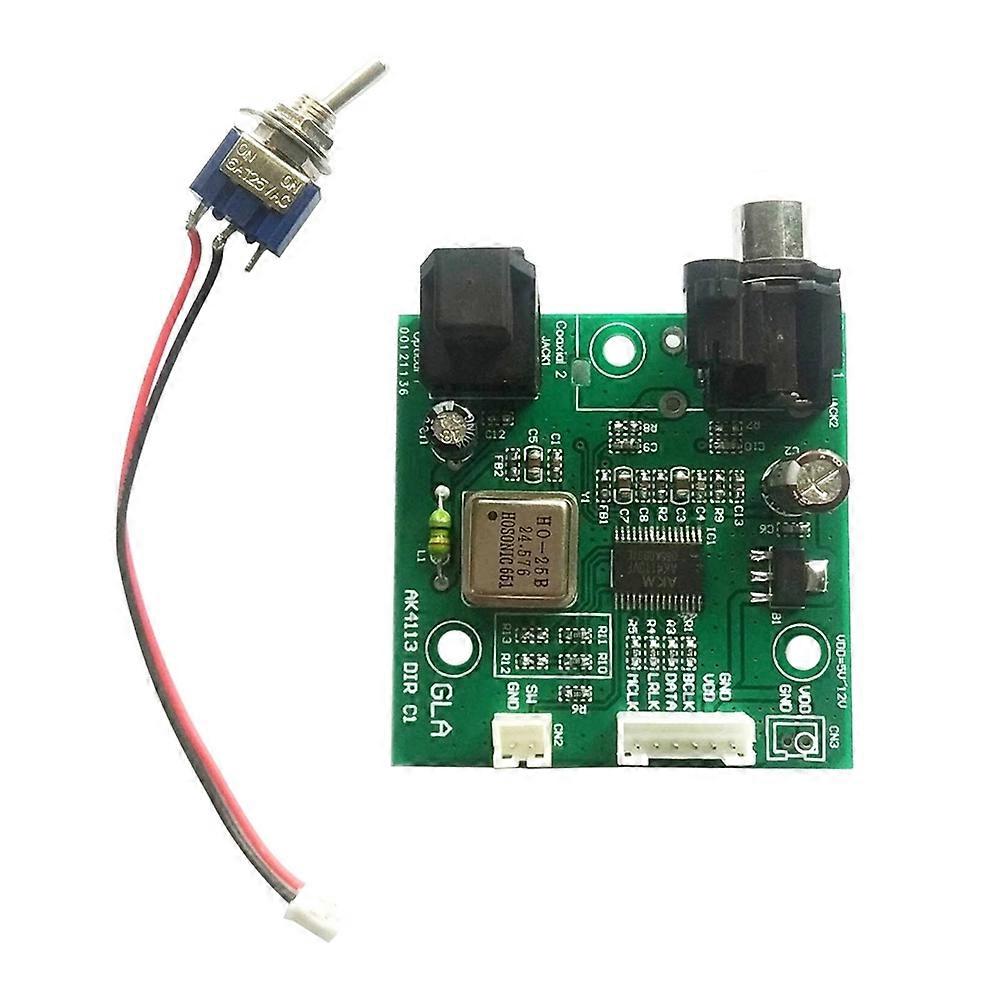 Ak4113 Koaxiale Glasfaser-spdif-audioempfängerkarte, I2s-ausgang, 32-192 Khz Abtastfrequenz Für Digital-analog-wandler (dac).